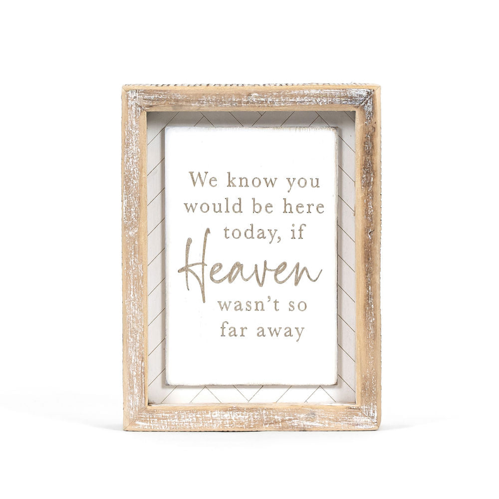 Remember When Memorial Wood Frame Sign