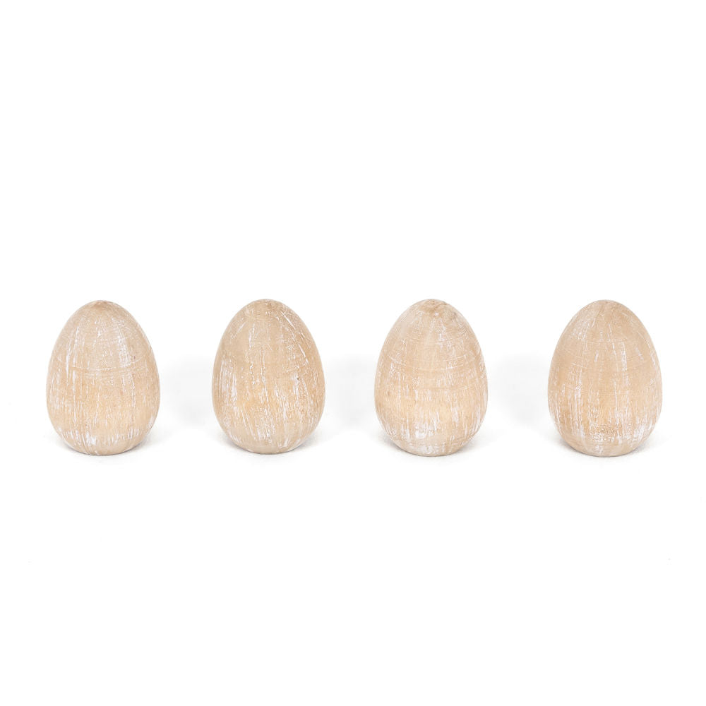Wooden Egg Shapes - Set of 4
