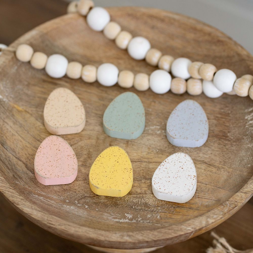 Robin Eggs Wood Shapes Set