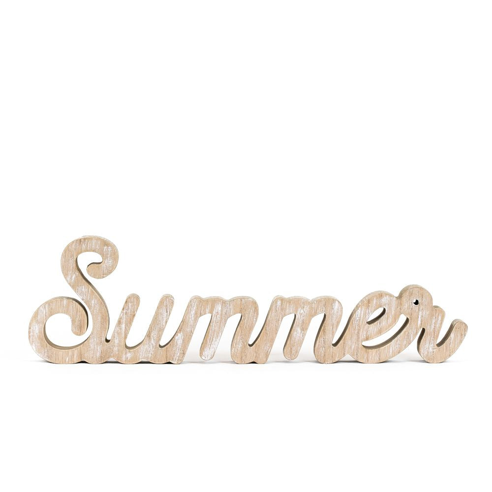 Summer Wood Cutout Sign
