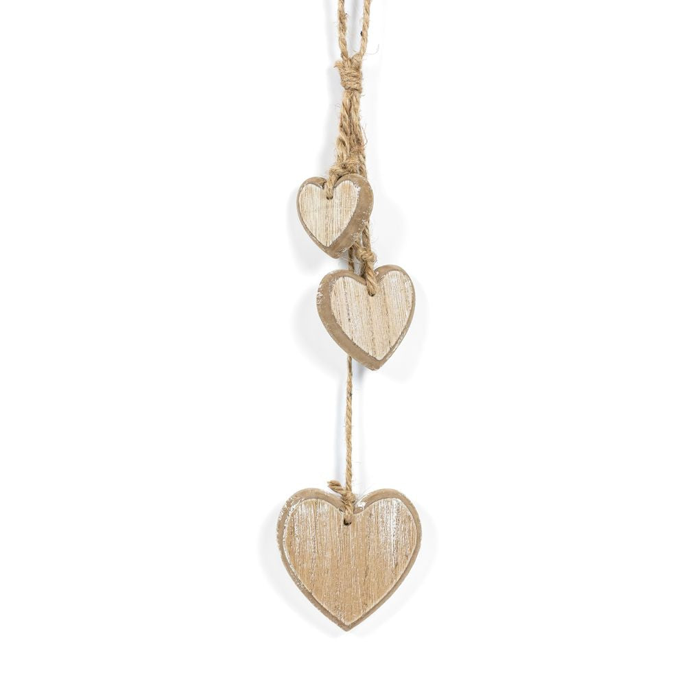 Wood Heart Dangles