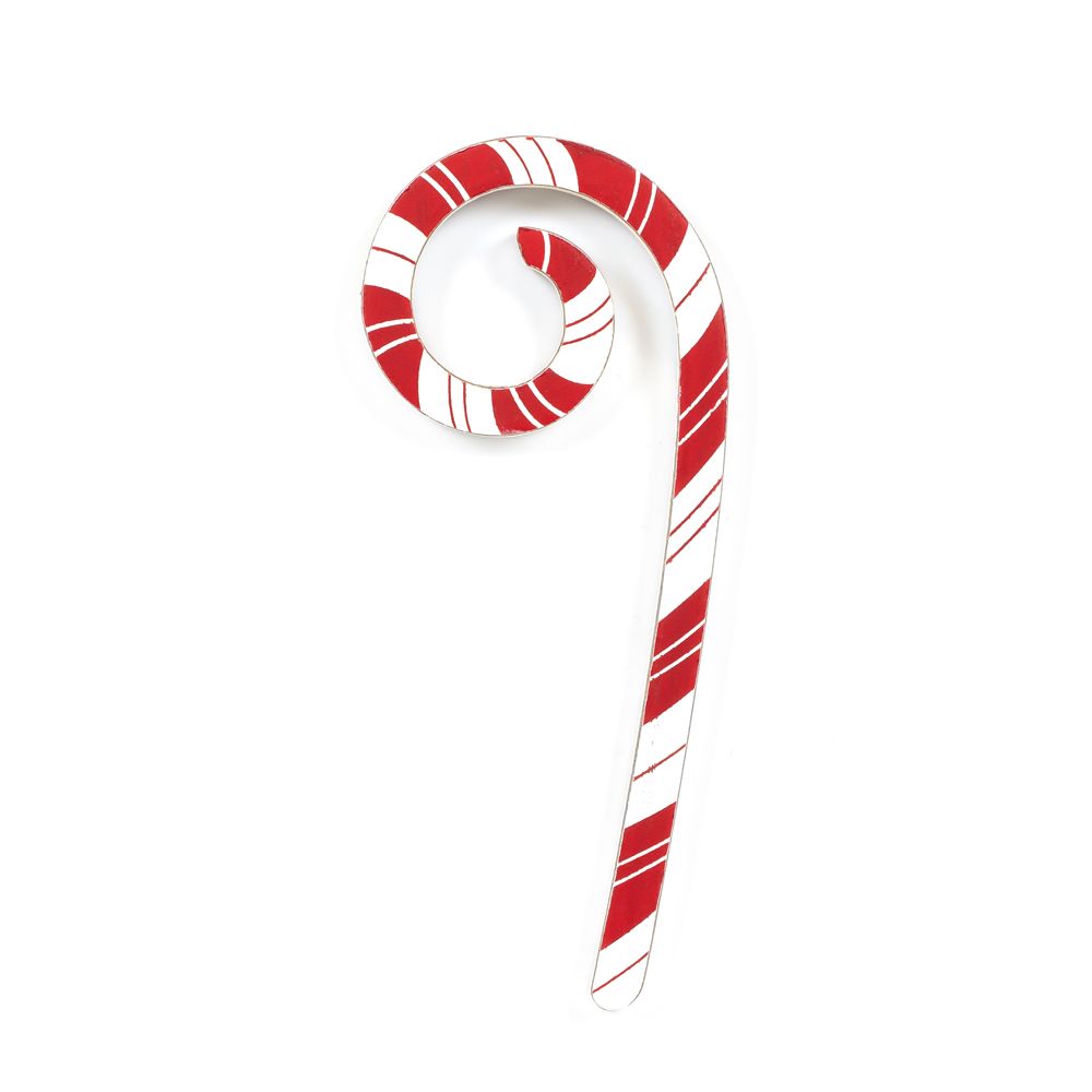 Wood Candy Cane Decor