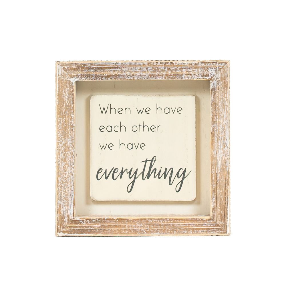 Wood Frame Sign - Everything