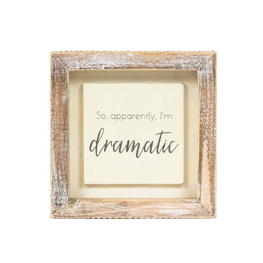 5x5 Dramatic Wood Frame Sign