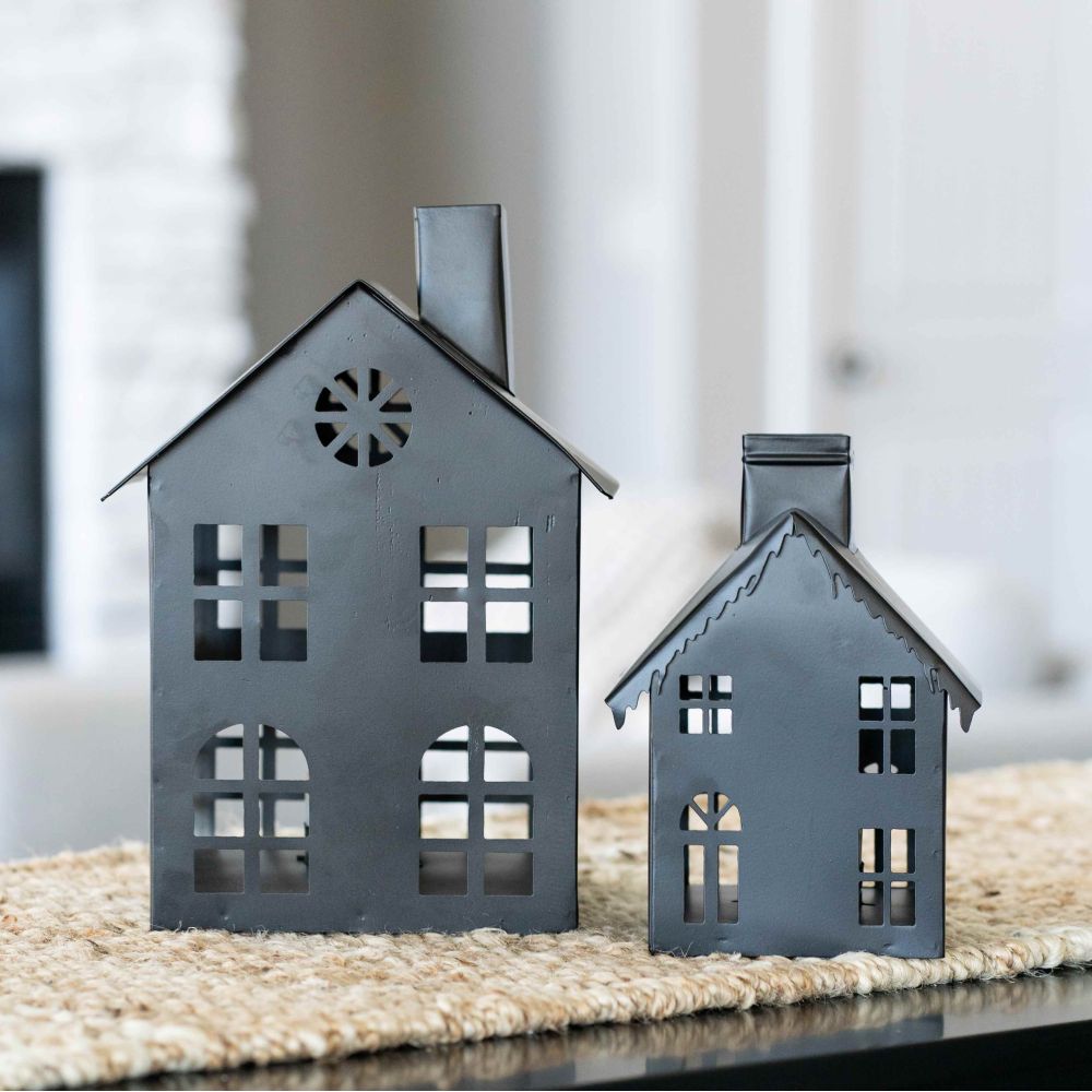 Iron Nested Bird Houses Set of 2