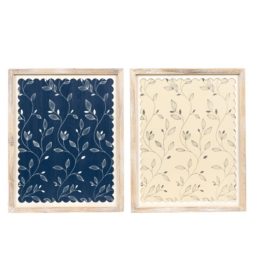 16x20 Reversible Wood Sign - Leaves Design