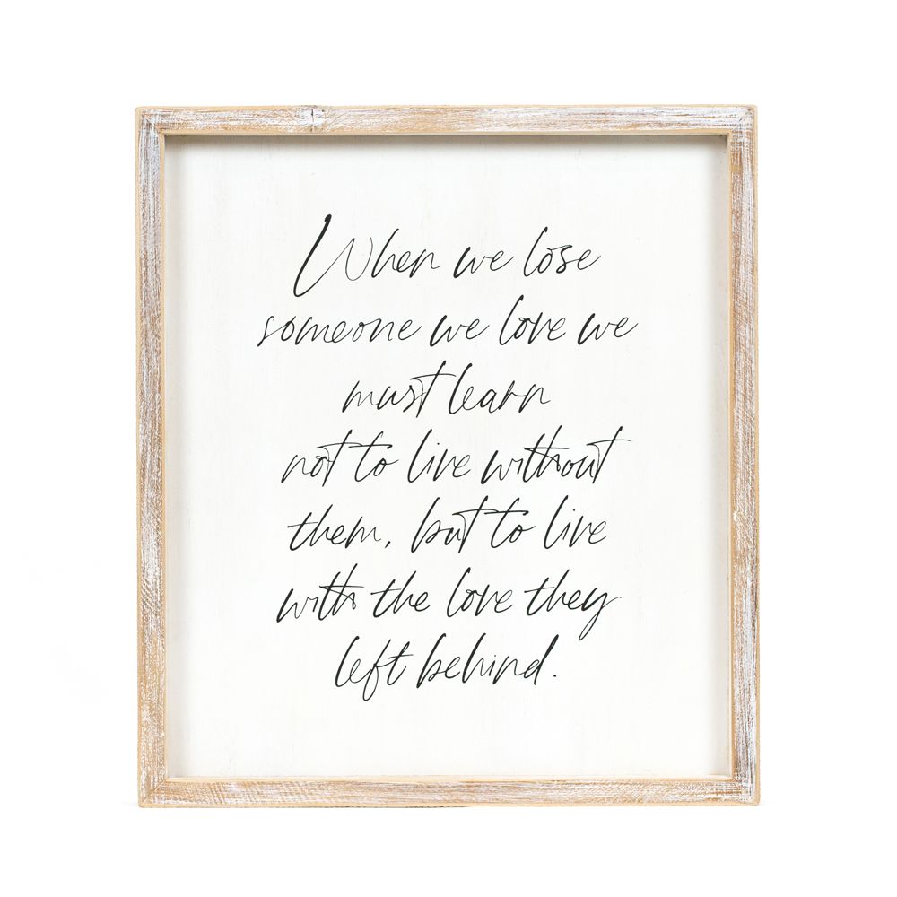 Learn Wood Frame Sign