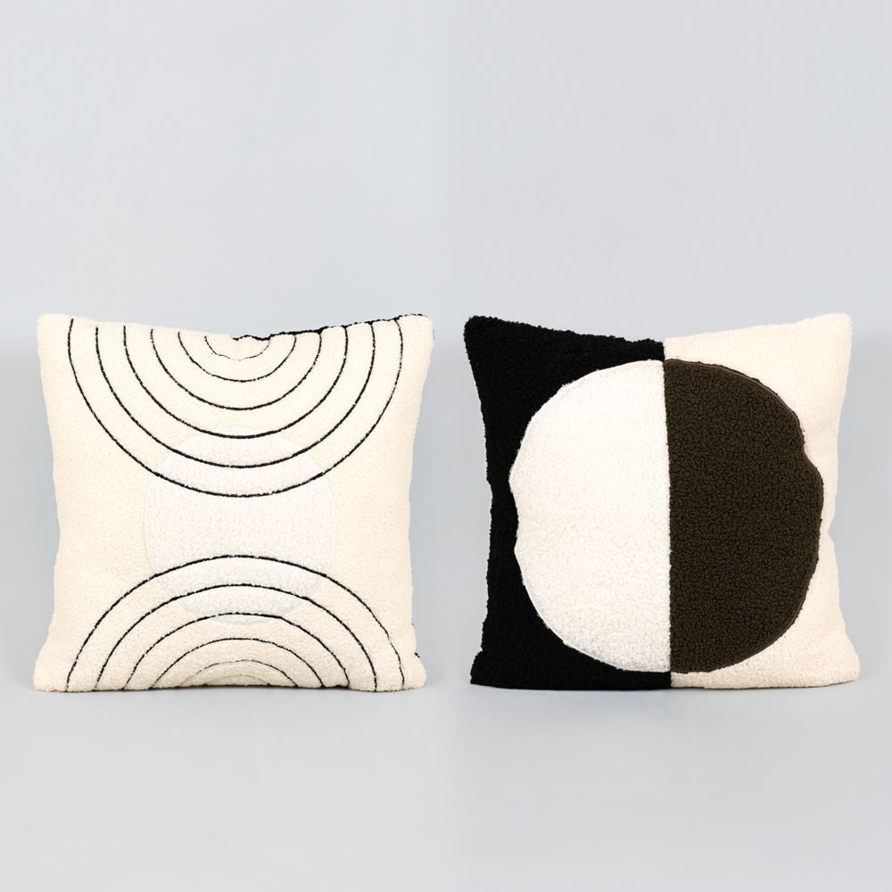 16" Reversible Circle Pillow - Multicolor