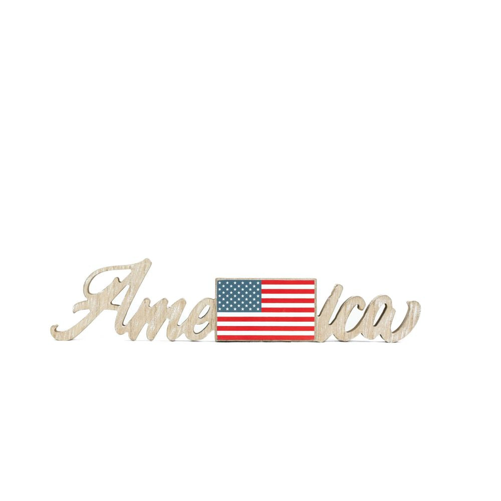 America Wood Cutout