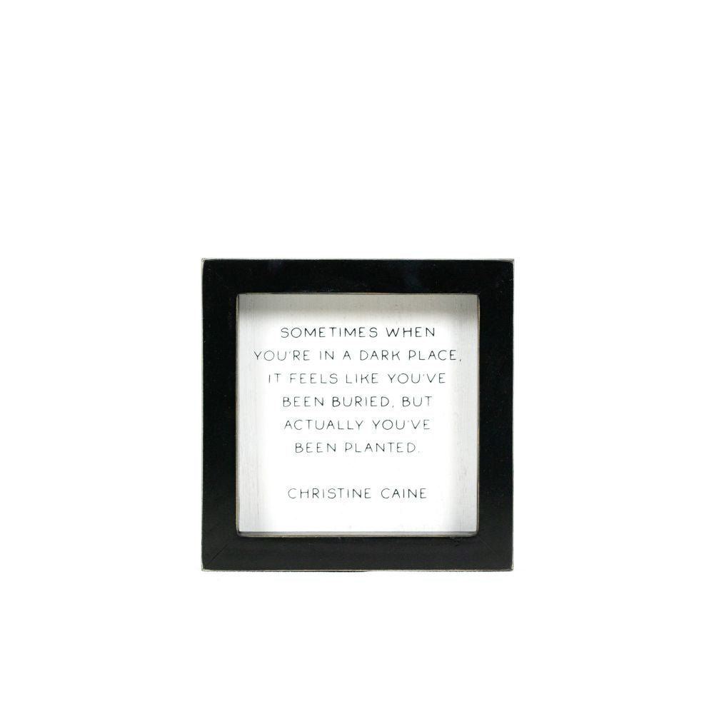 Dark Place Wood Frame Sign