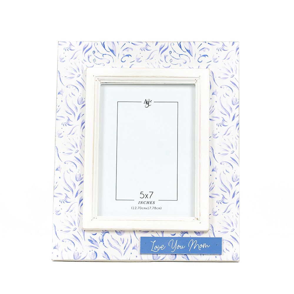 Love You Mom Wood Photo Frame