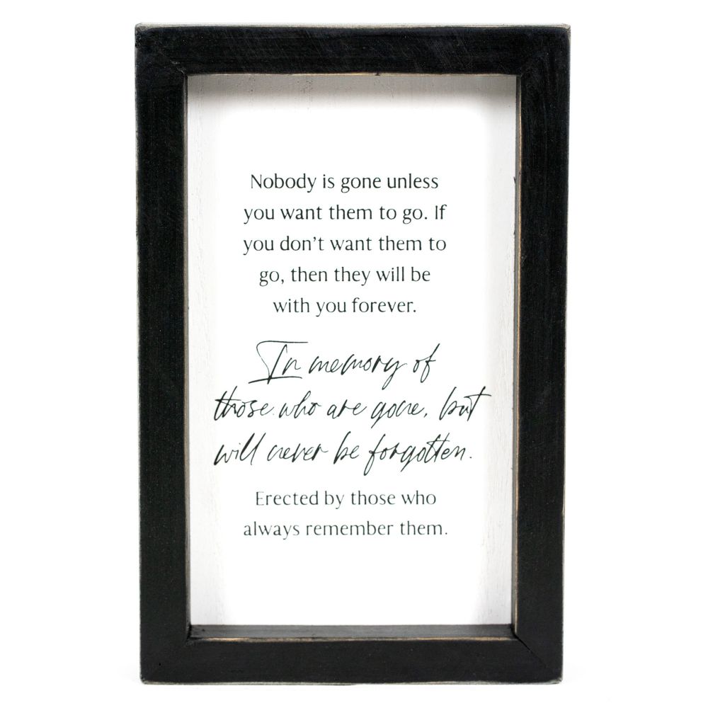 Memory Wood Frame Sign - Remember When Collection