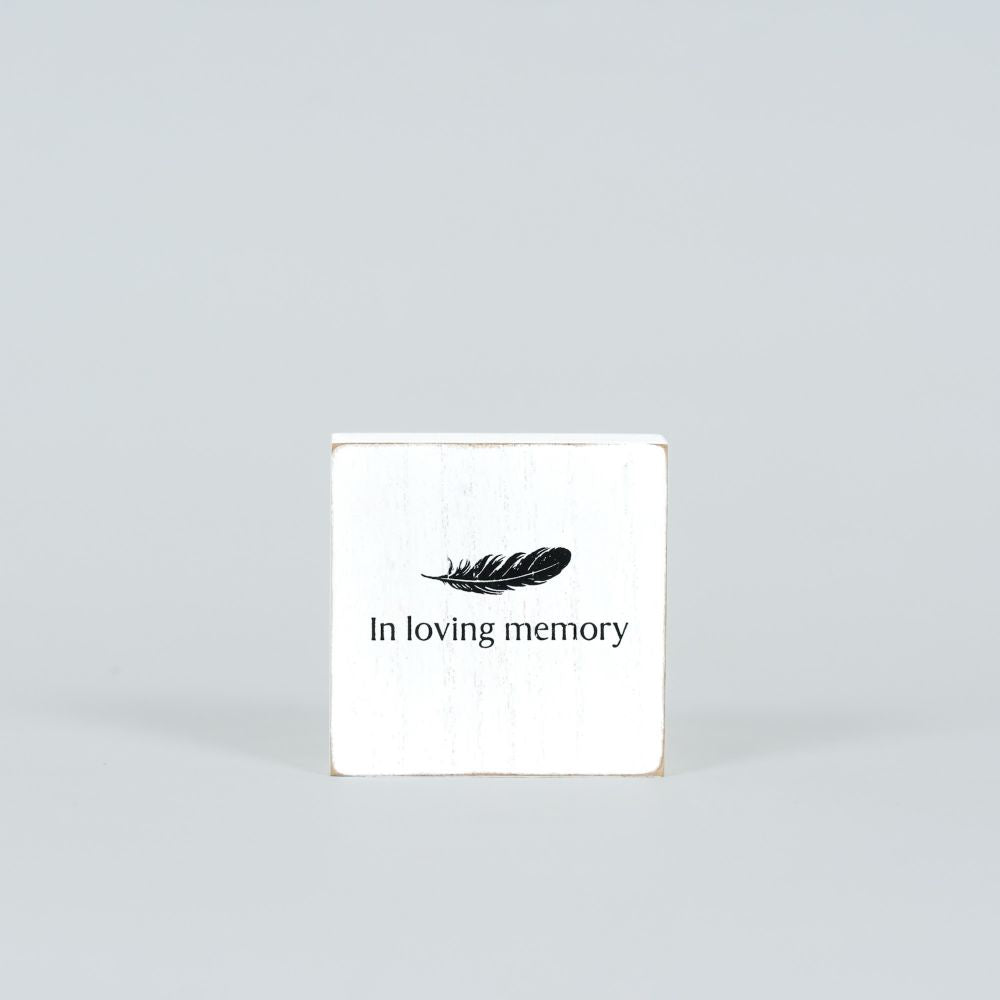 In Loving Memory Wood Block