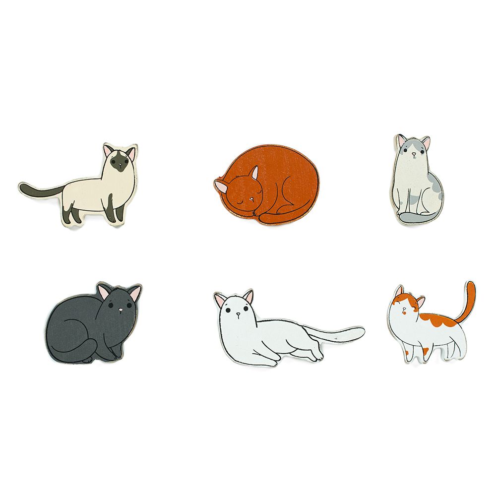 Cat Wood Shapes Set