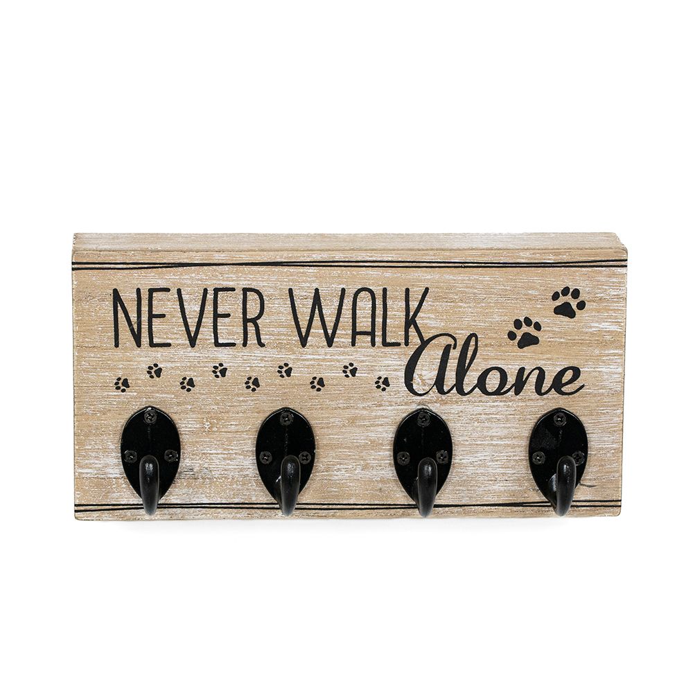Wood Hookboard - Never Walk Alone