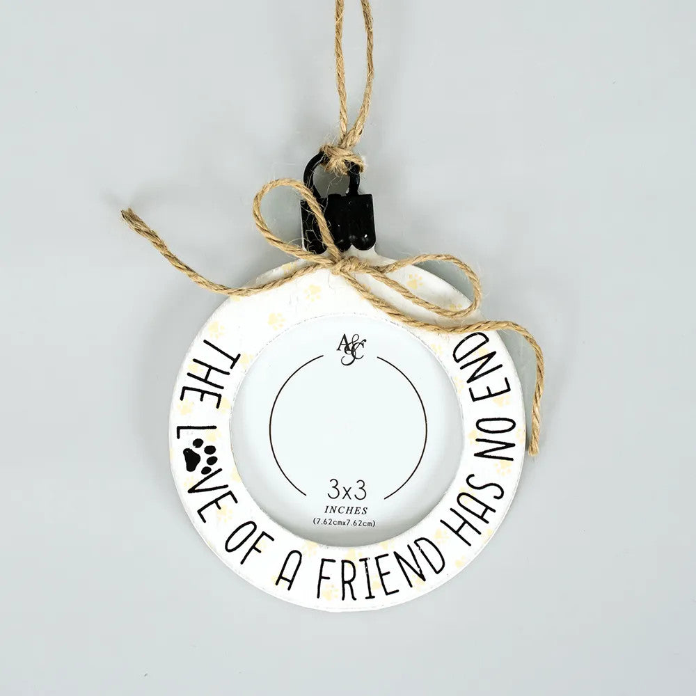 Friend Wood Photo Frame Ornament