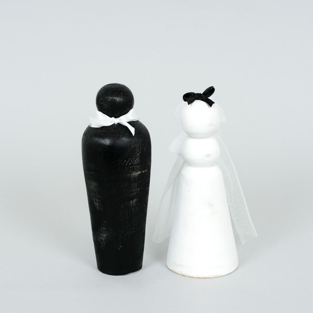 You & Me Wood Couple Figurines