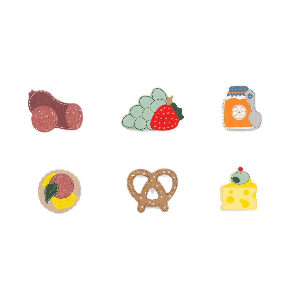 Charcuterie Letterboard Wood Shapes - Set of 6