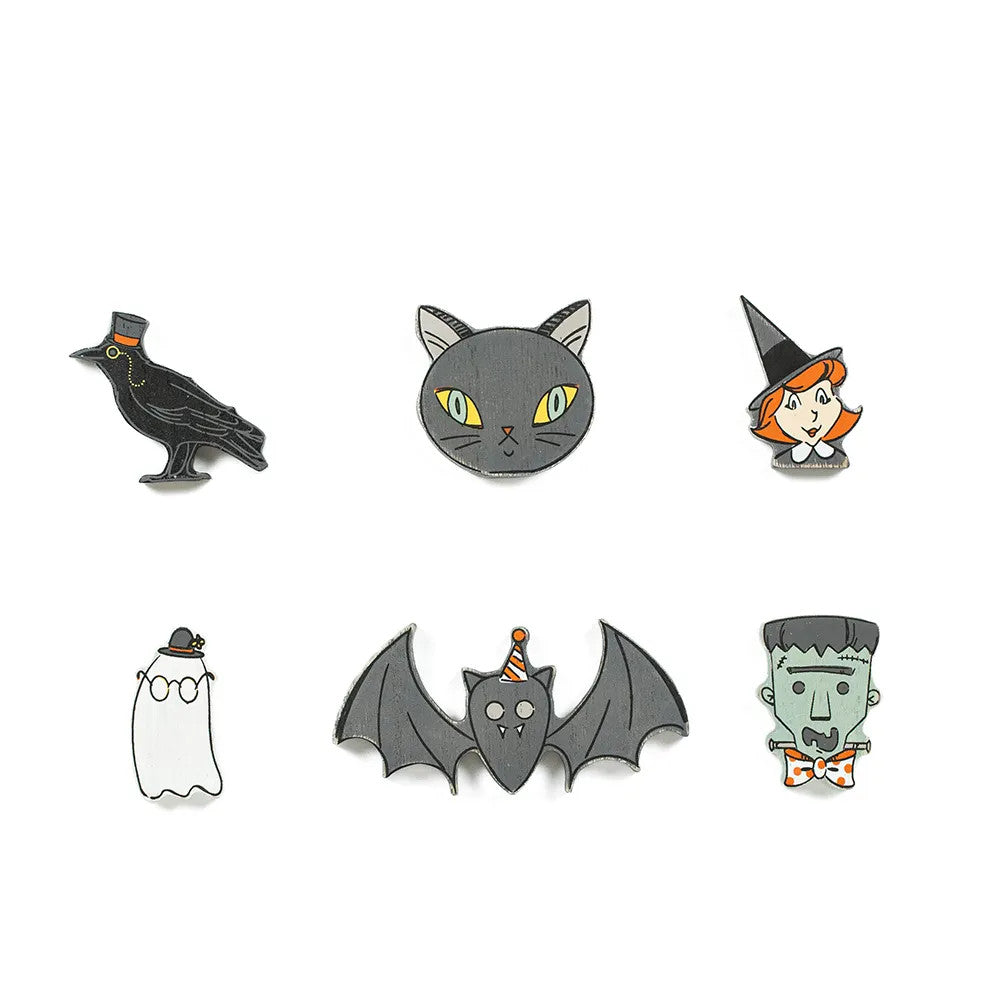 Spooky Sweet Wood Shapes - Set of 6