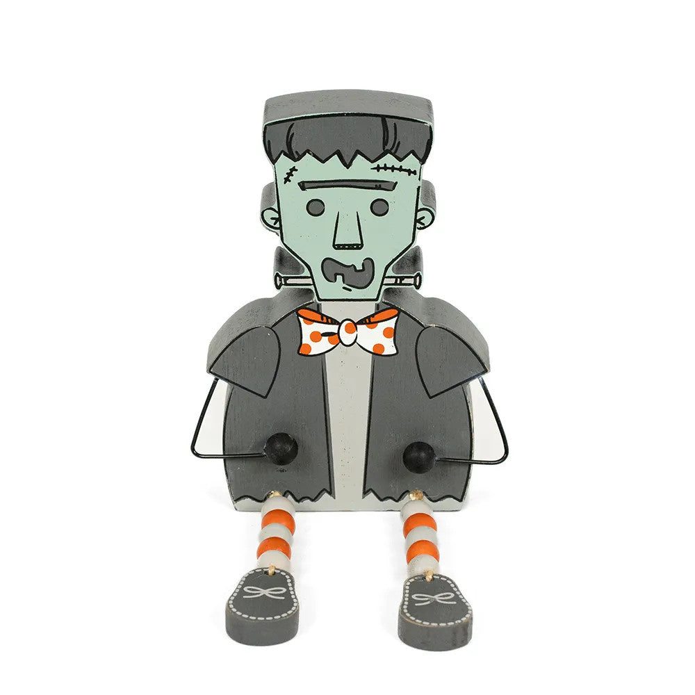 Frankie Reversible Halloween Wood Decor