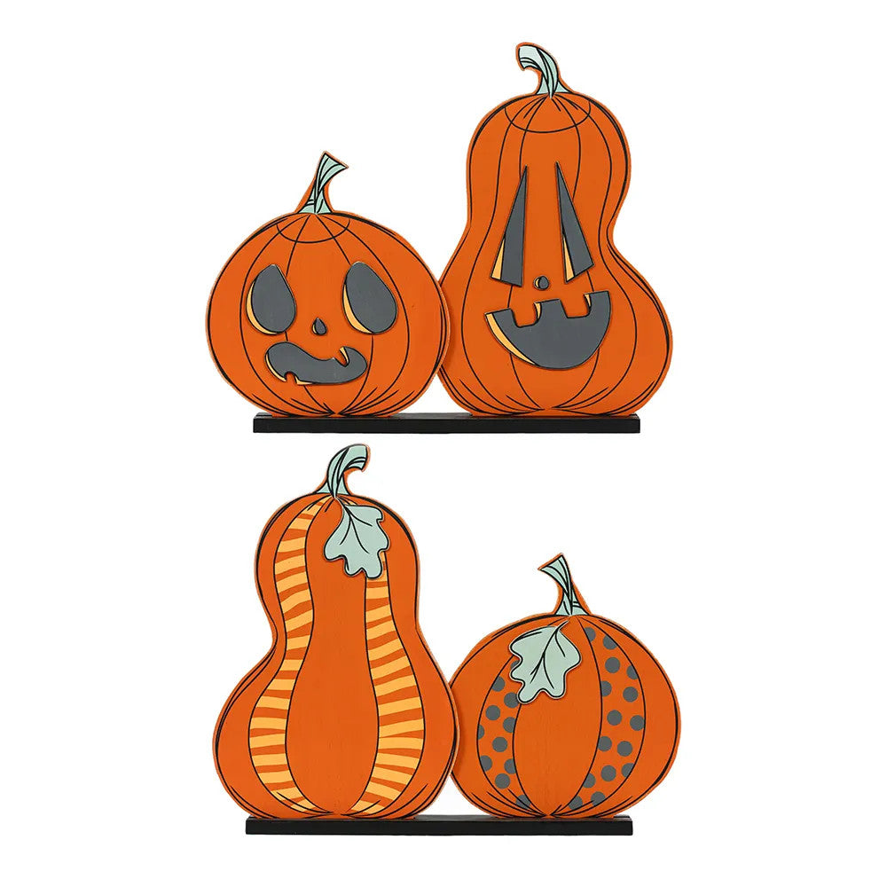 Sweet & Spooky Pumpkins Wood Cutout
