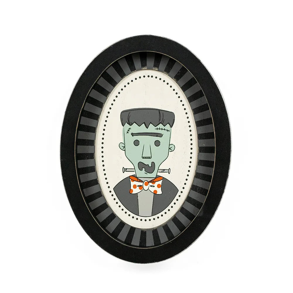 Frankie Halloween Wood Frame Sign