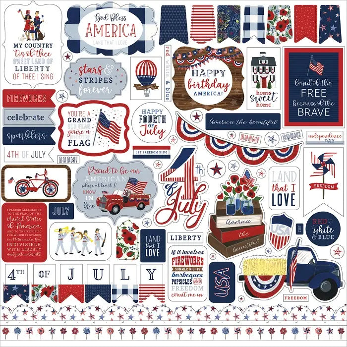 America The Beautiful Element Stickers - Echo Park