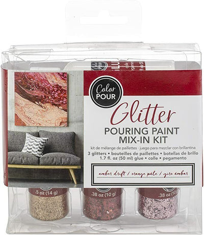 Amber Drift Glitter Mix-in Kits - Color Pour - American Crafts - Clearance
