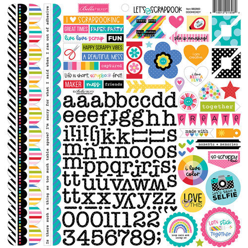 Let's Scrapbook! Doohickey Cardstock Stickers - Bella Blvd