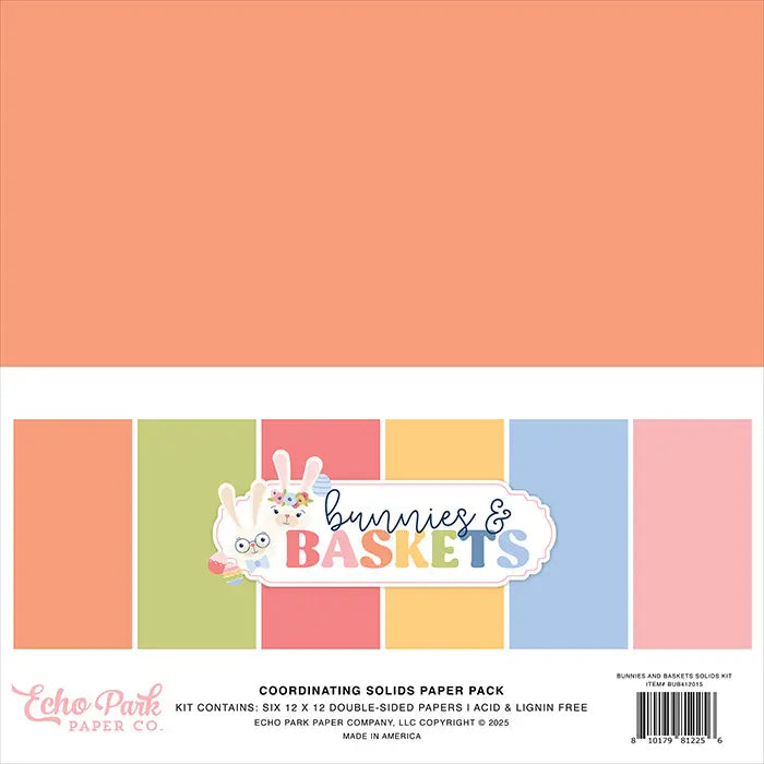 Bunnies And Baskets Solids Kit - Echo Park