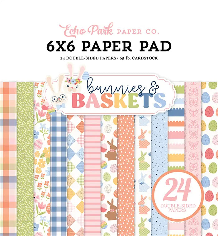 Bunnies And Baskets 6" x 6" Paper Pad - Echo Park