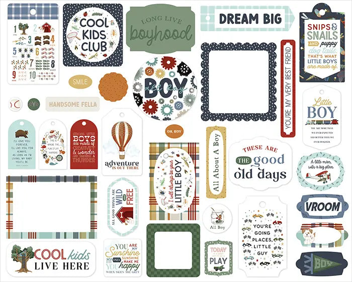 View 2 of That's My Boy Frames & Tags - Carta Bella