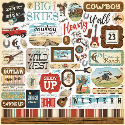 Cowboys Element Stickers - Echo Park