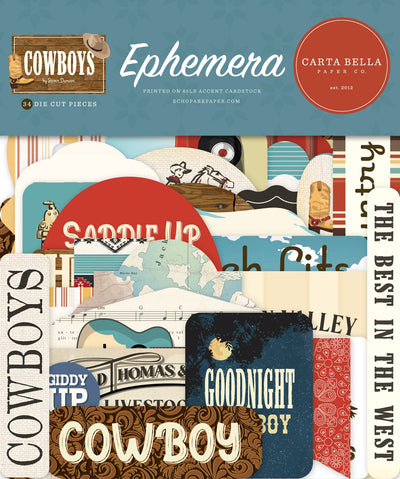 Cowboys Ephemera - Carta Bella
