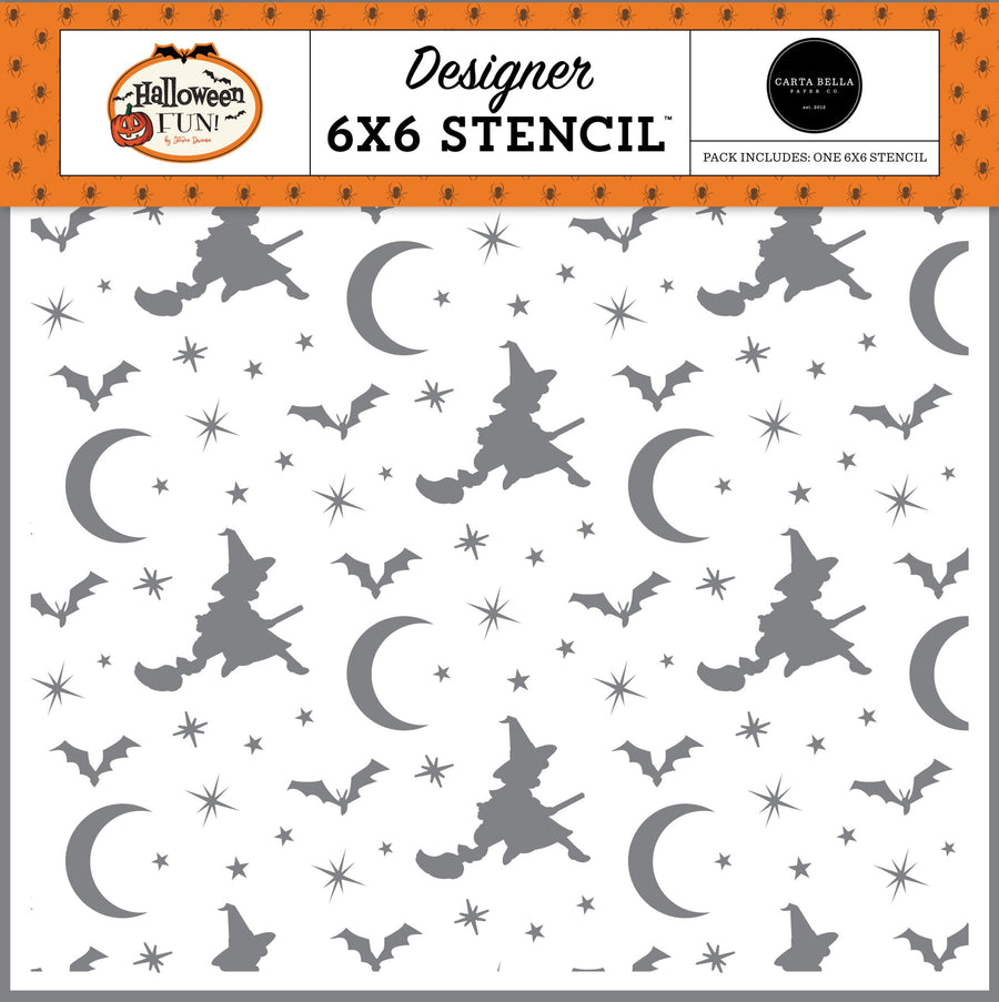 Witches Night Out Stencil - Carta Bella