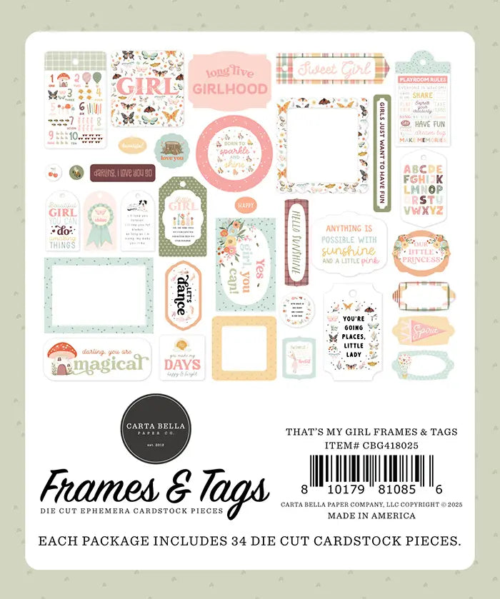View 3 of That's My Girl Frames & Tags - Carta Bella