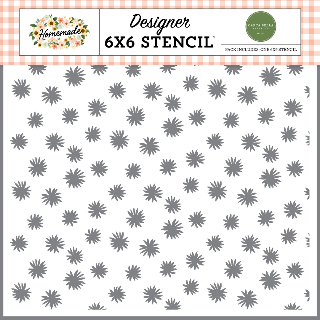 Dreamy Daisy Stencil - Homemade - Carta Bella