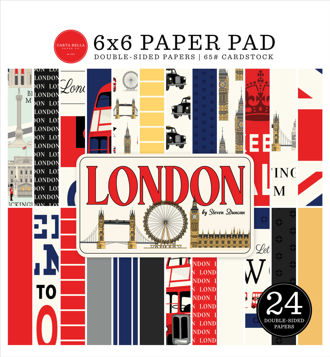 London 6" x 6" Paper Pad - Carta Bella