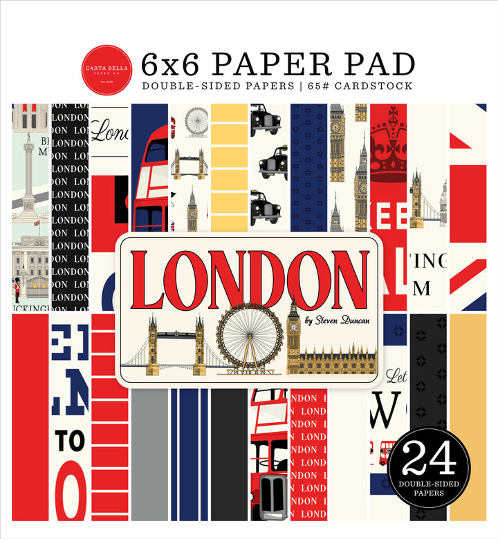 London 6" x 6" Paper Pad - Carta Bella