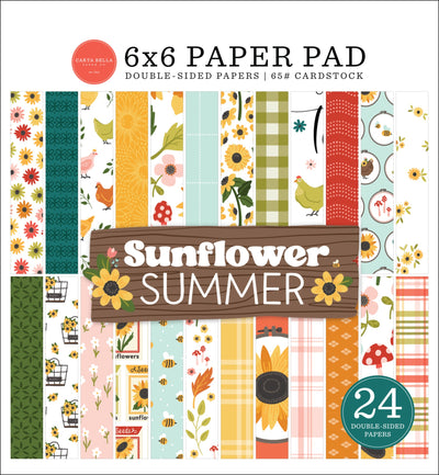 Sunflower Summer 6" x 6" Paper Pad - Carta Bella 