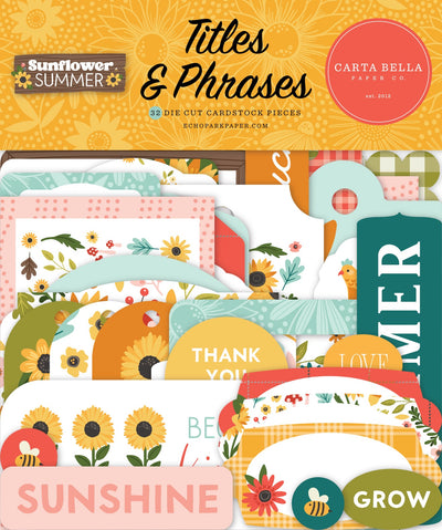 Sunflower Summer Titles & Phrases - Carta Bella