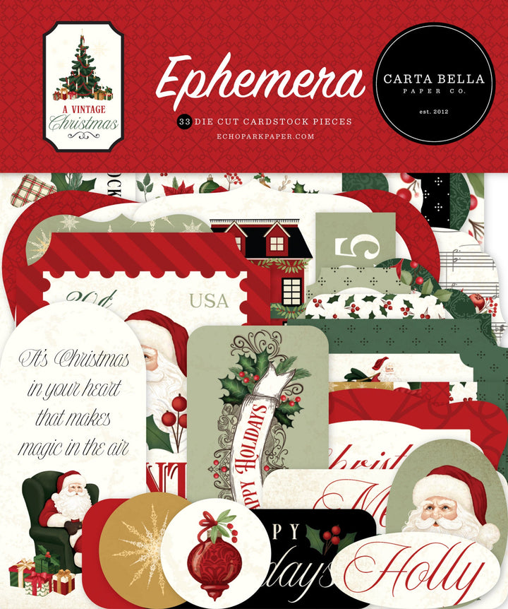 A Vintage Christmas Ephemera - Carta Bella