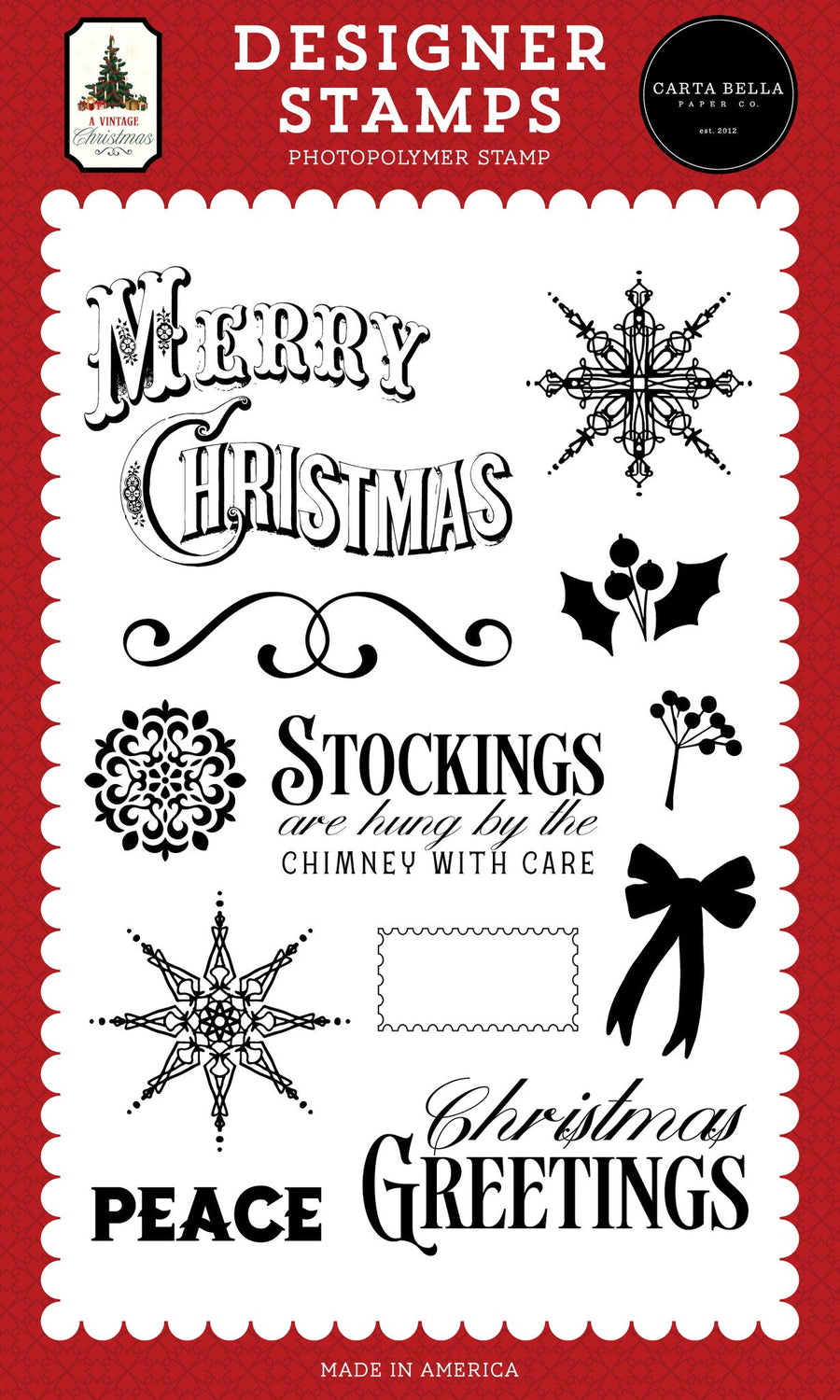 Decorative Snowflakes Stamp Set - Carta Bella