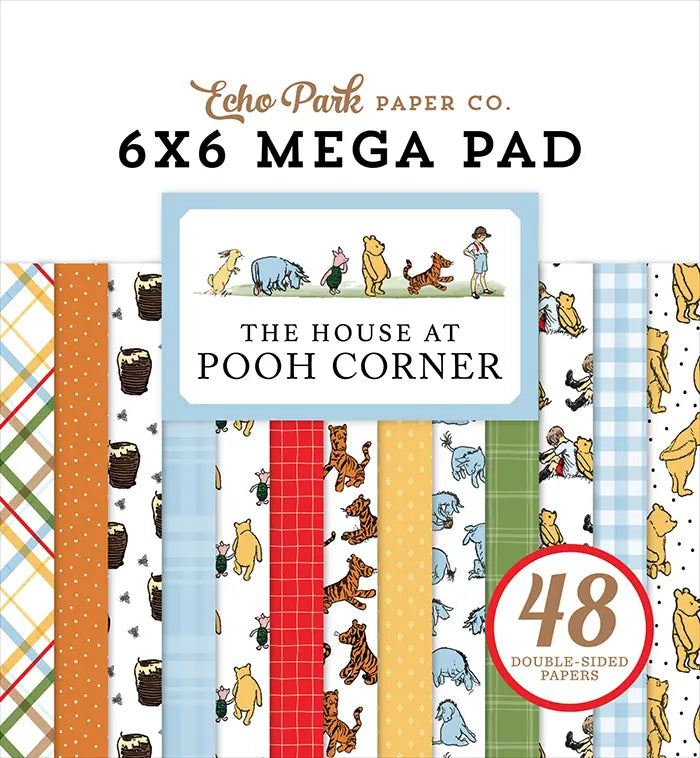 The House At Pooh Corner Cardmakers 6" x 6" Mega Pad - Echo Park