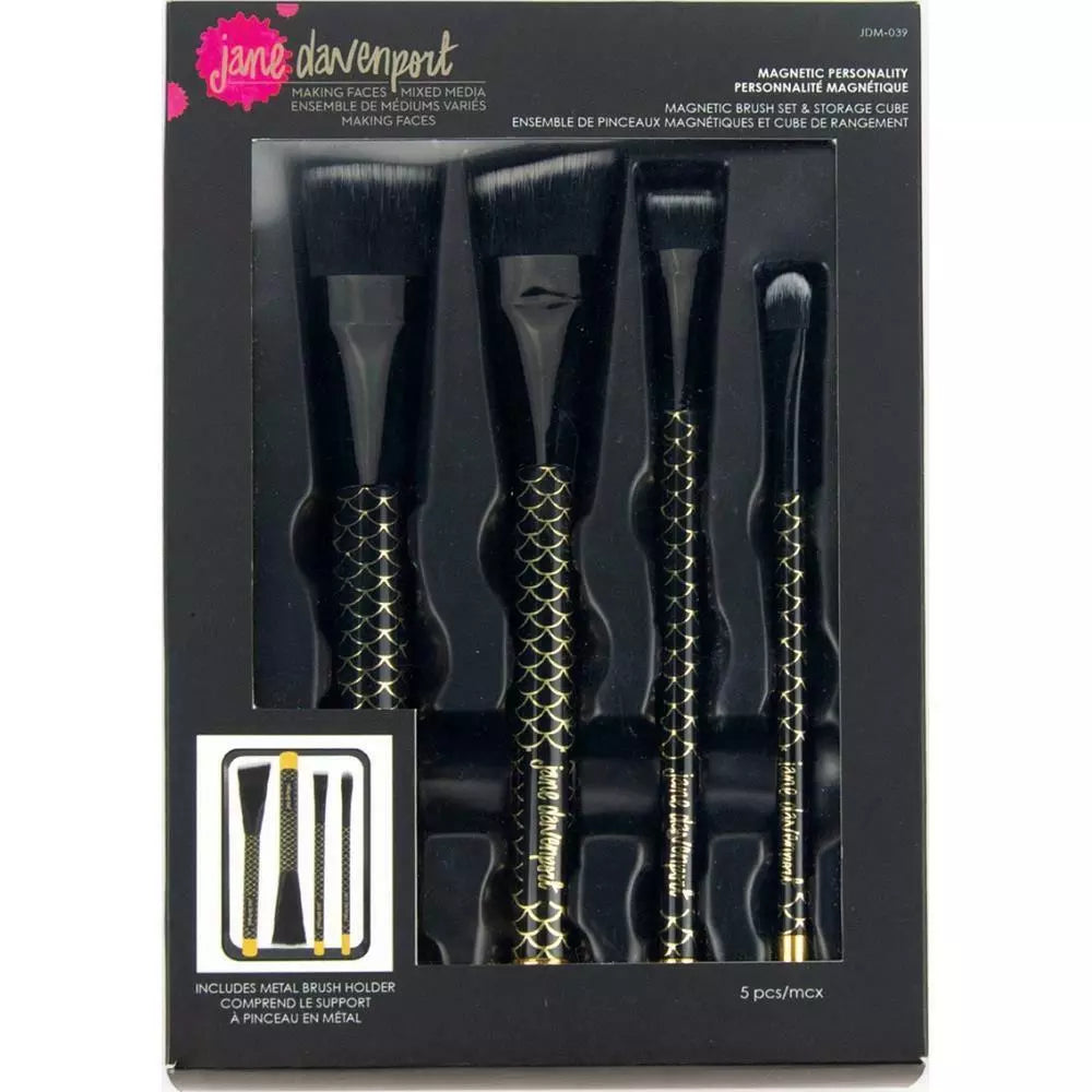 Magnetic Personality Brush Set - Making Faces - Jane Davenport - Spellbinders