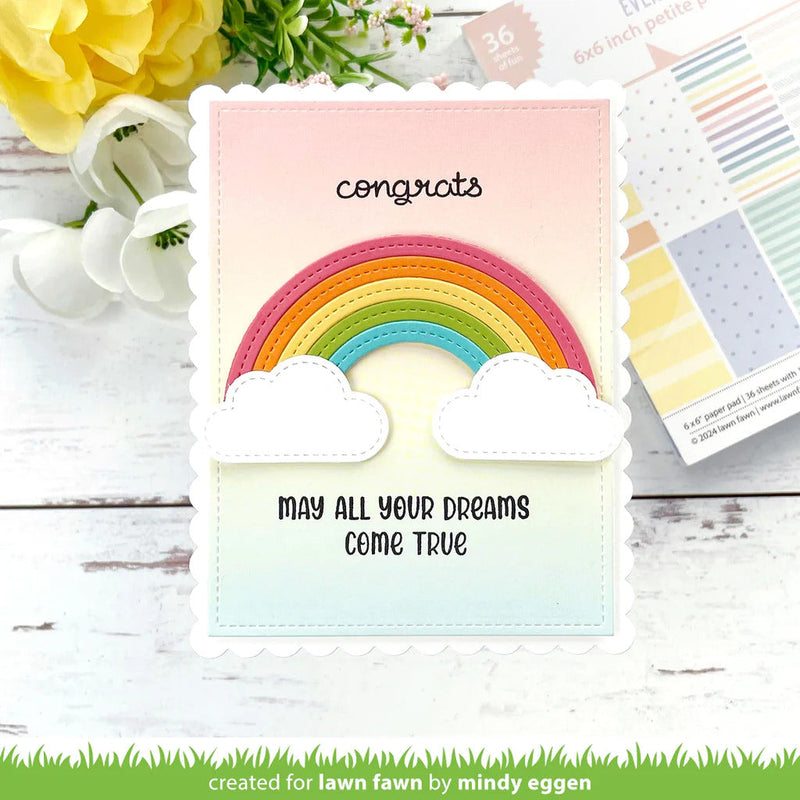 View 3 of Rainbow Ever After 6" x 6" Petite Paper Pack - Lawn Fawn