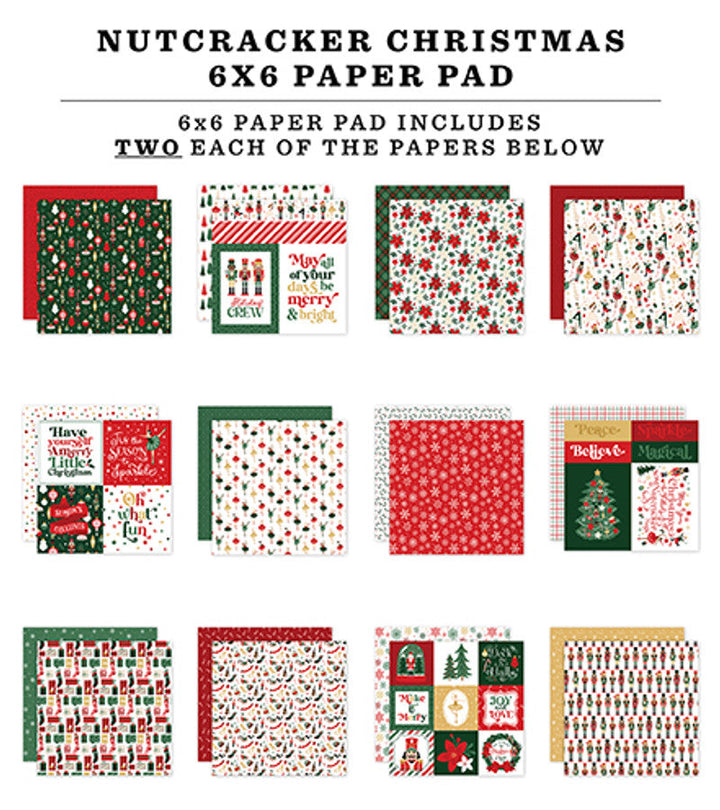View 2 of Nutcracker Christmas 6" x 6" Paper Pad - Echo Park 