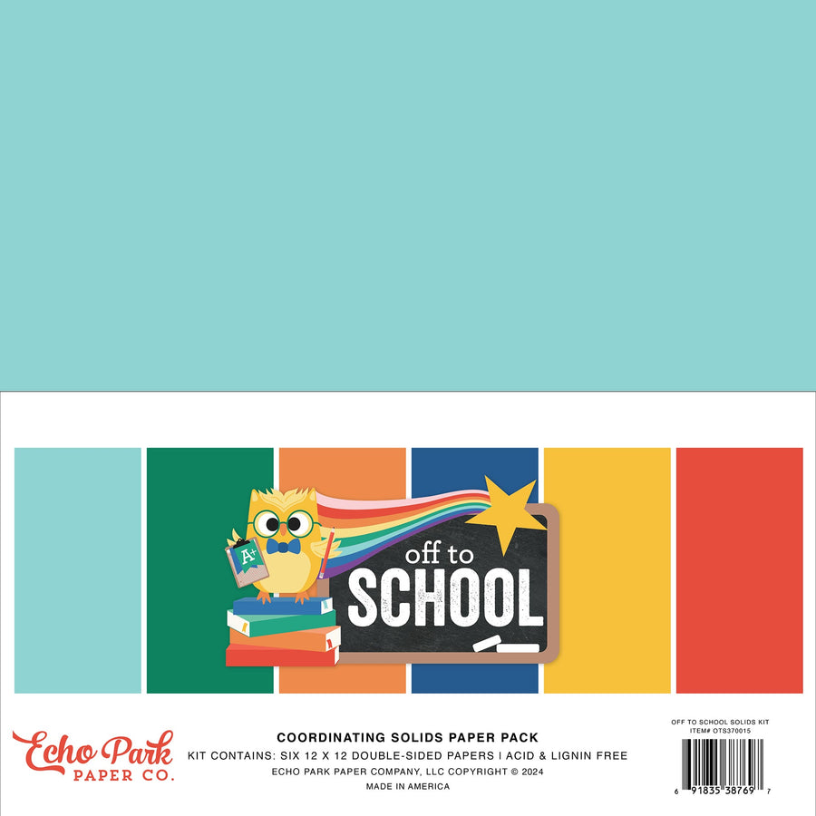 Off To School Solids Kit - Echo Park