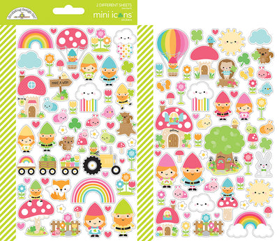 Mini Icons Stickers - Over The Rainbow - Doodlebug Design