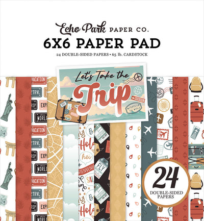 Let's Take The Trip 6" x 6" Paper Pad - Echo Park